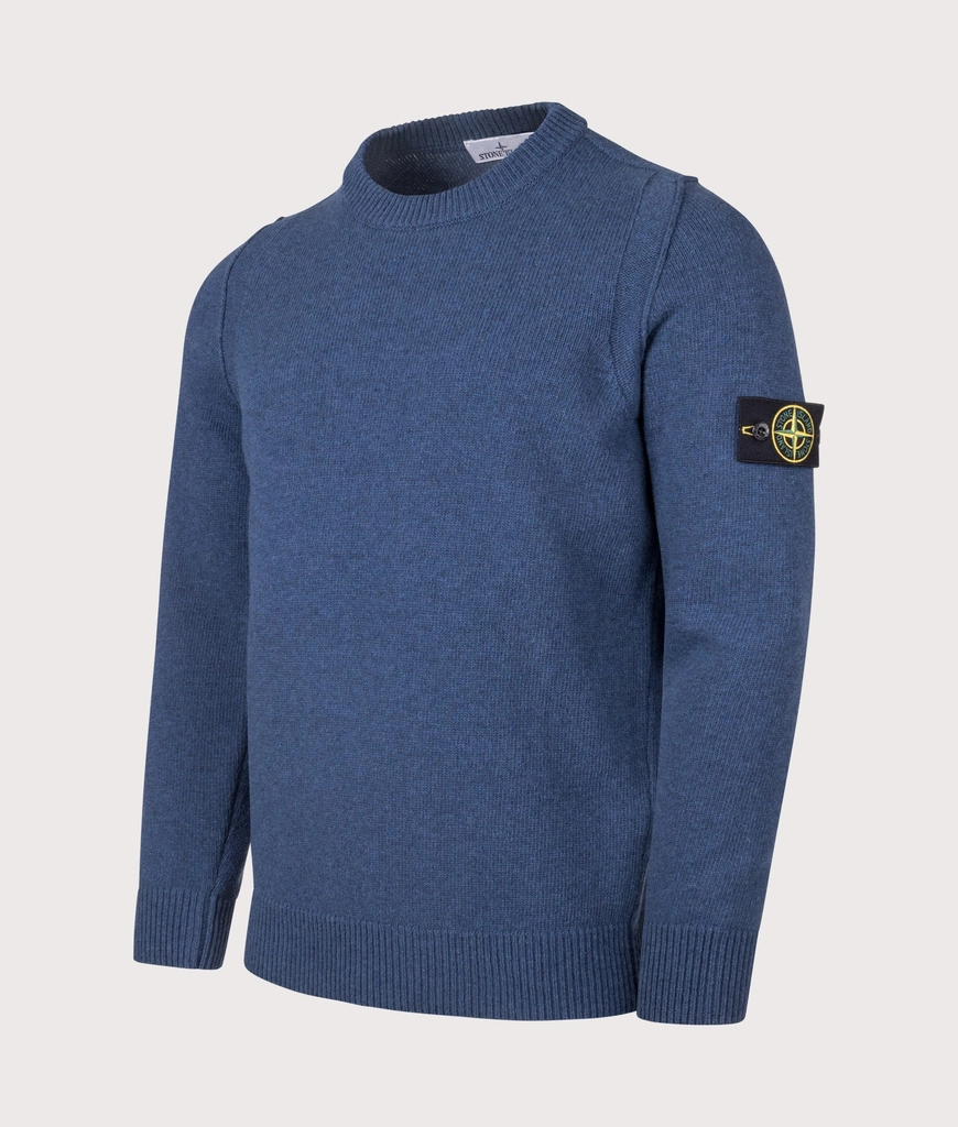 Stone Island Mens Lambswool Crew Neck Jumper